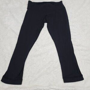 Lululemon‎ Midnight Solid Black 19" Inseam Capri Yoga Tight Fit Legging Women 6